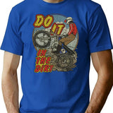 Do It in The Dirt 1976 Premium Heavyweight Cotton T-Shirt - Blue
