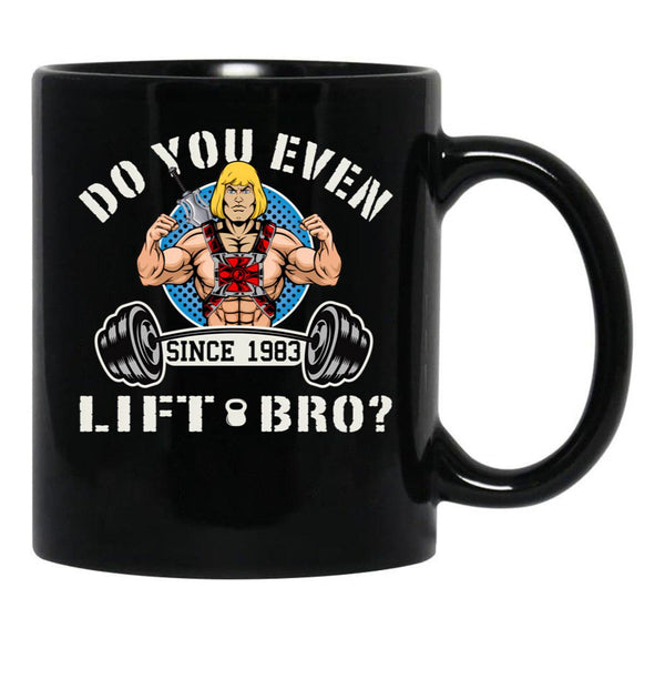 Do You Even Lift Bro Black Coffee Mug, Gift Coffee Mug - Black