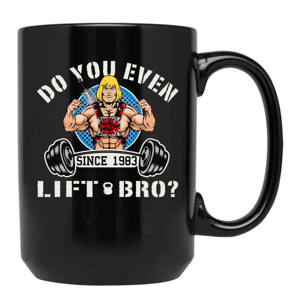 Do You Even Lift Bro Black Coffee Mug, Gift Coffee Mug