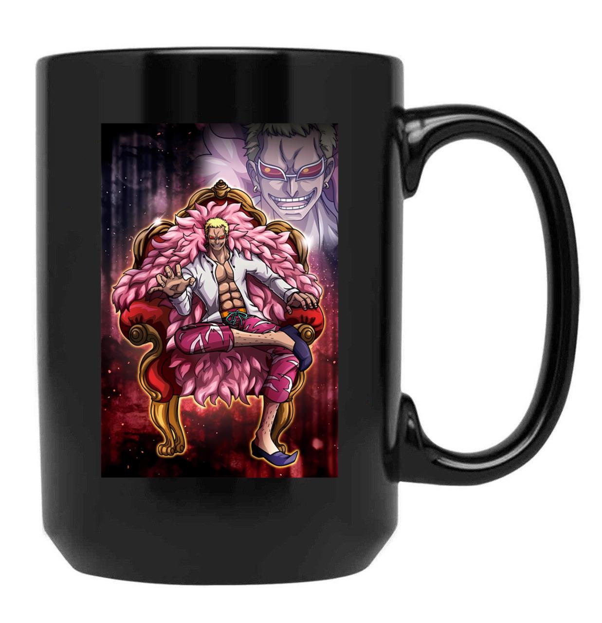 Doflamingo Black Coffee Mug, Gift Coffee Mug