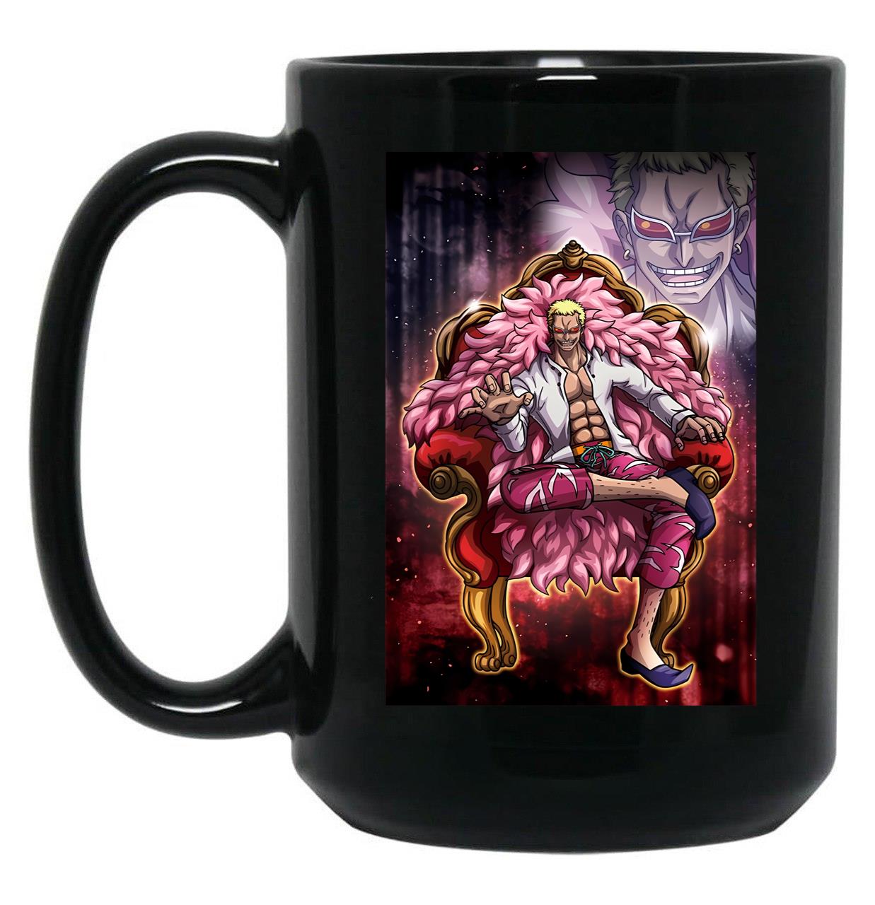 Doflamingo Black Coffee Mug, Gift Coffee Mug