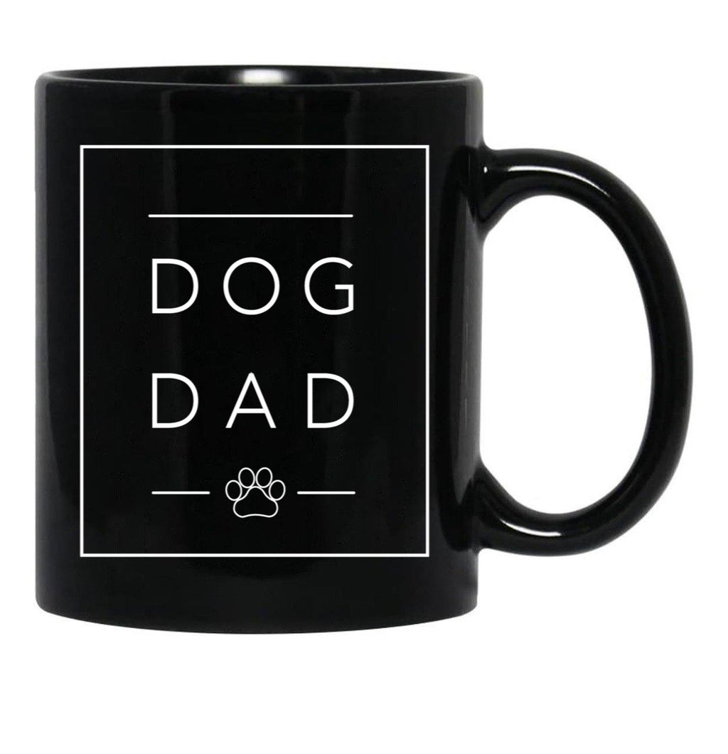 Dog Dad Black Coffee Mug, Gift Coffee Mug - Black