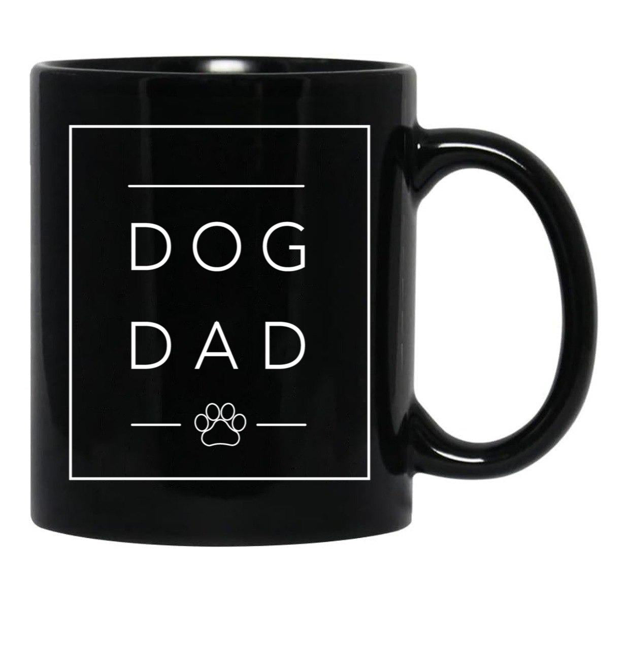 Dog Dad Black Coffee Mug, Gift Coffee Mug - Black