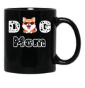 Dog Mom Funny Black Coffee Mug, Gift Coffee Mug - Black