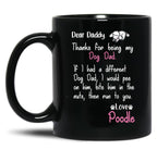 Dog Black Coffee Mug