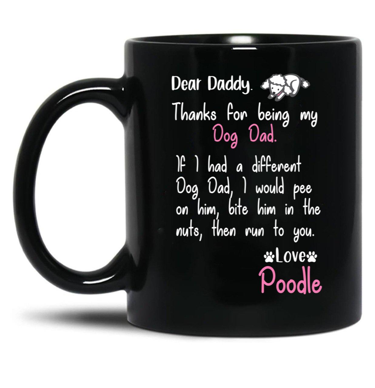 Dog Black Coffee Mug