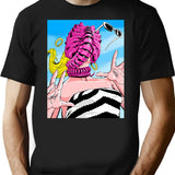 Doll Hugger T-Shirt for Men & Women, T-Shirts Graphic Tee - Black