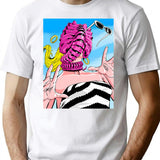 Doll Hugger T-Shirt for Men & Women, T-Shirts Graphic Tee - White
