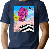 Doll Hugger T-Shirt for Men & Women, T-Shirts Graphic Tee - Navy