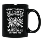 Don'T Mess With My Daughter (1) Black Coffee Mug - Black