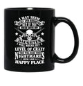 Don'T Mess With My Daughter Black Coffee Mug - Black