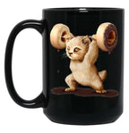 Donutlifting Black Coffee Mug, Gift Coffee Mug