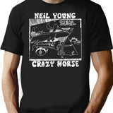 Doodles Typorgraphy Horse 70S Zuma- Young Art T-Shirt for Men & Women, T-Shirts Graphic Tee - Black