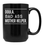 Doula Funny Gift Black Coffee Mug, Gift Coffee Mug