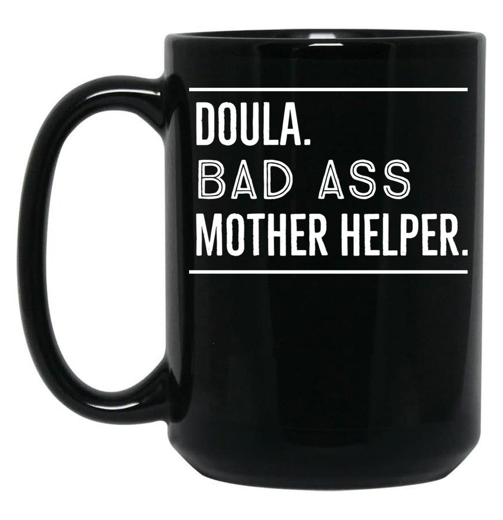 Doula Funny Gift Black Coffee Mug, Gift Coffee Mug