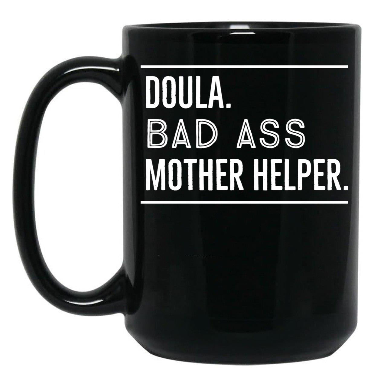 Doula Funny Gift Black Coffee Mug, Gift Coffee Mug