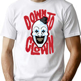 Down To Clown T-Shirt for Men & Women, T-Shirts Graphic Tee - White