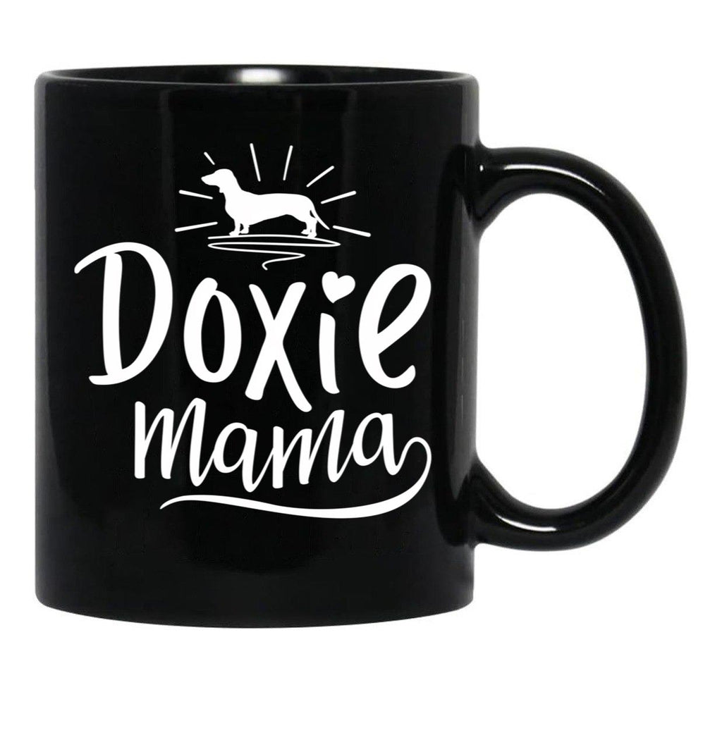 Doxie Mama Dachshund Dachshund Gift Dog Lover Dog Lover Funny Dog Doxie Gift Doxie Dog Mom Ft41 Black Coffee Mug, Gift Coffee Mug - Black