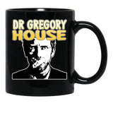 Dr Greg House Black Retro Black Coffee Mug, Gift Coffee Mug - Black
