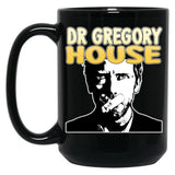 Dr Greg House Black Retro Black Coffee Mug, Gift Coffee Mug