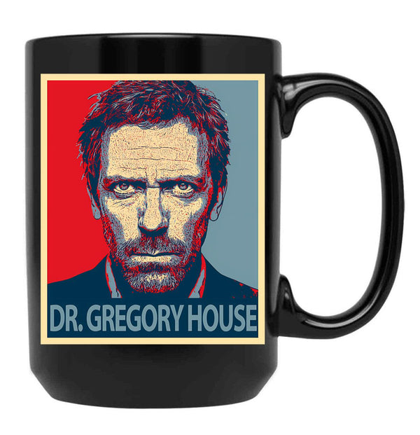 Dr Gregory House Black Coffee Mug, Gift Coffee Mug