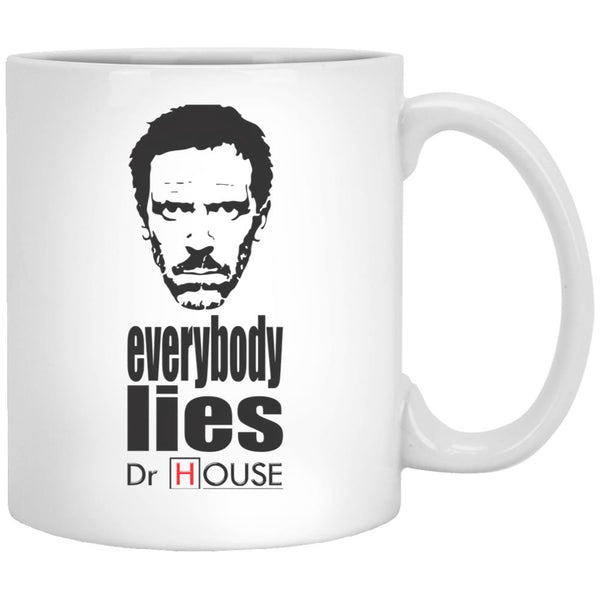 Dr House Series White Coffee Mug, Gift Coffee Mug - Black