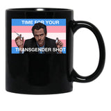 Dr. House Trans Flag Black Coffee Mug, Gift Coffee Mug - Black