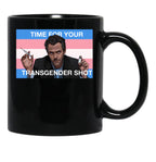 Dr. House Trans Flag Black Coffee Mug, Gift Coffee Mug - Black