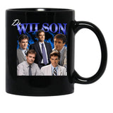 Dr Wilson House Md Blue Flames Black Coffee Mug, Gift Coffee Mug - Black