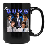 Dr Wilson House Md Blue Flames Black Coffee Mug, Gift Coffee Mug