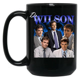 Dr Wilson House Md Blue Flames Black Coffee Mug, Gift Coffee Mug