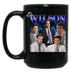 Dr Wilson House Md Blue Flames Black Coffee Mug, Gift Coffee Mug