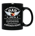 Dragonfly My Beloved Dad I Miss You More Than Any One Knows Black Coffee Mug - Black
