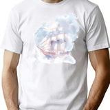 Dreamship T-Shirt for Men & Women, T-Shirts Graphic Tee - White