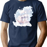 Dreamship T-Shirt for Men & Women, T-Shirts Graphic Tee - Navy