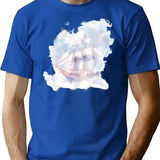 Dreamship T-Shirt for Men & Women, T-Shirts Graphic Tee - Blue