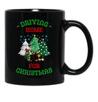 Driving Home For Christmas Funny Golf Christmas Black Coffee Mug, Gift Coffee Mug - Black