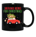 Driving Home For Christmas Black Coffee Mug, Gift Coffee Mug - Black