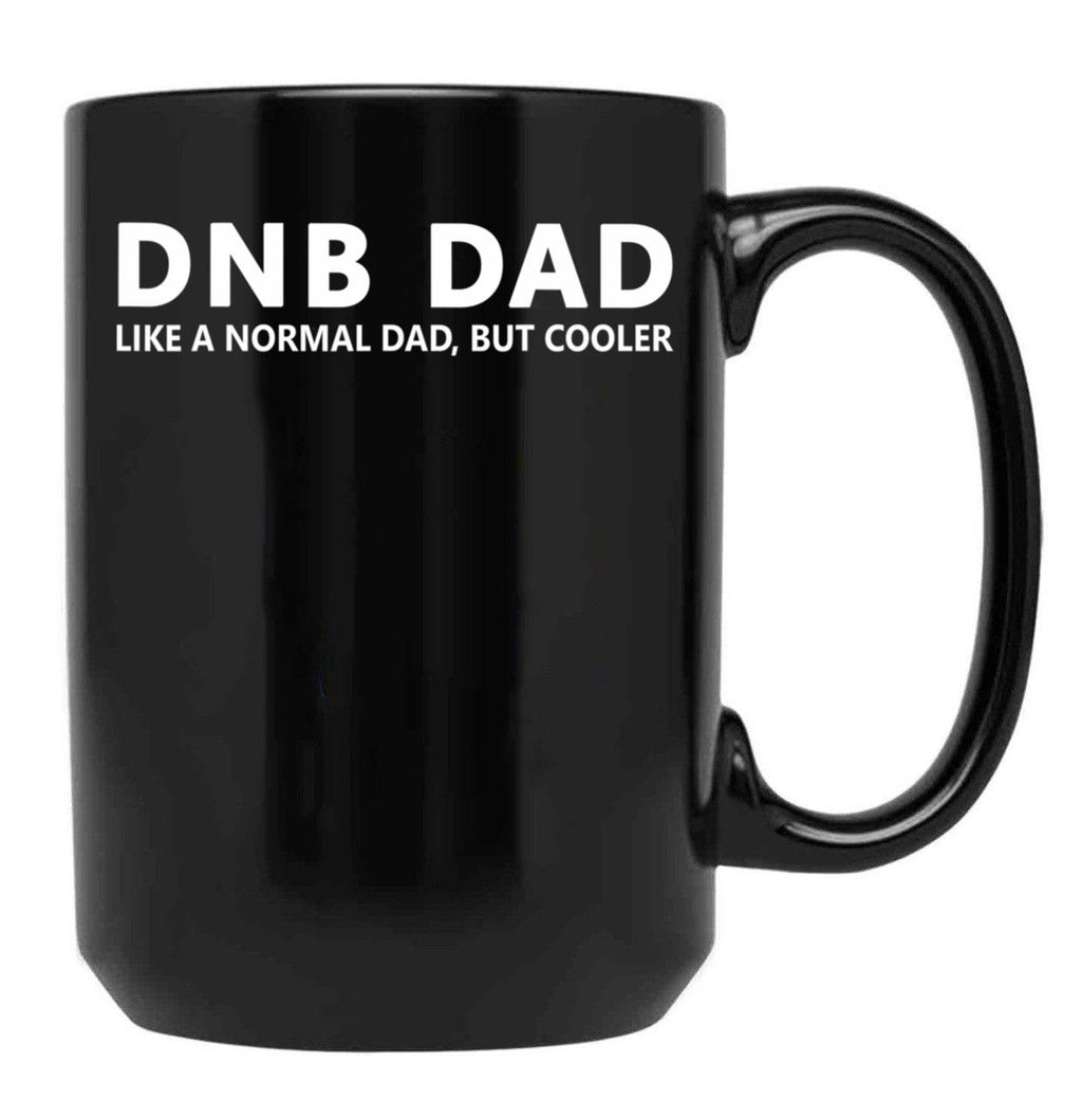 Drum And Bass Dad Drum Bass Funny Dnb Dad Black Coffee Mug, Gift Coffee Mug