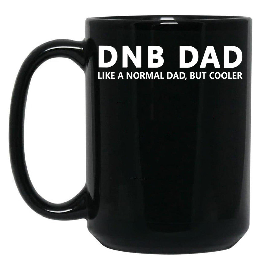 Drum And Bass Dad Drum Bass Funny Dnb Dad Black Coffee Mug, Gift Coffee Mug