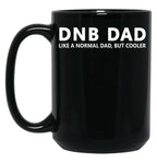 Drum And Bass Dad Drum Bass Funny Dnb Dad Black Coffee Mug, Gift Coffee Mug