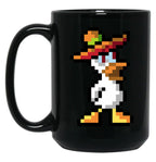 Duck Game Sombreros Classic Black Coffee Mug, Gift Coffee Mug