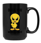 Duck You Motherducker Black Coffee Mug, Gift Coffee Mug