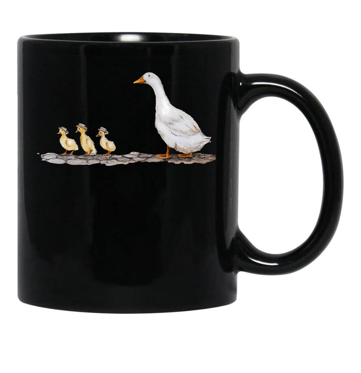 Duck Black Coffee Mug, Gift Coffee Mug - Black
