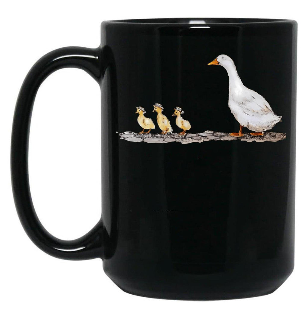 Duck Black Coffee Mug, Gift Coffee Mug