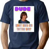 Dude Wheres My Car Design Pt1 Premium Heavyweight Cotton T-Shirt - Navy