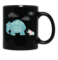 Dumbo Cute Elephant Mom And Me Mother'S Day Black Coffee Mug, Gift Coffee Mug - Black