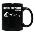 Dutch Shepherd Evolution - Funny Gift Black Coffee Mug, Gift Coffee Mug - Black