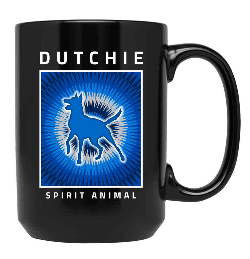 Dutchie Spirit Animal - Dutch Shepherd Shirt Black Coffee Mug, Gift Coffee Mug