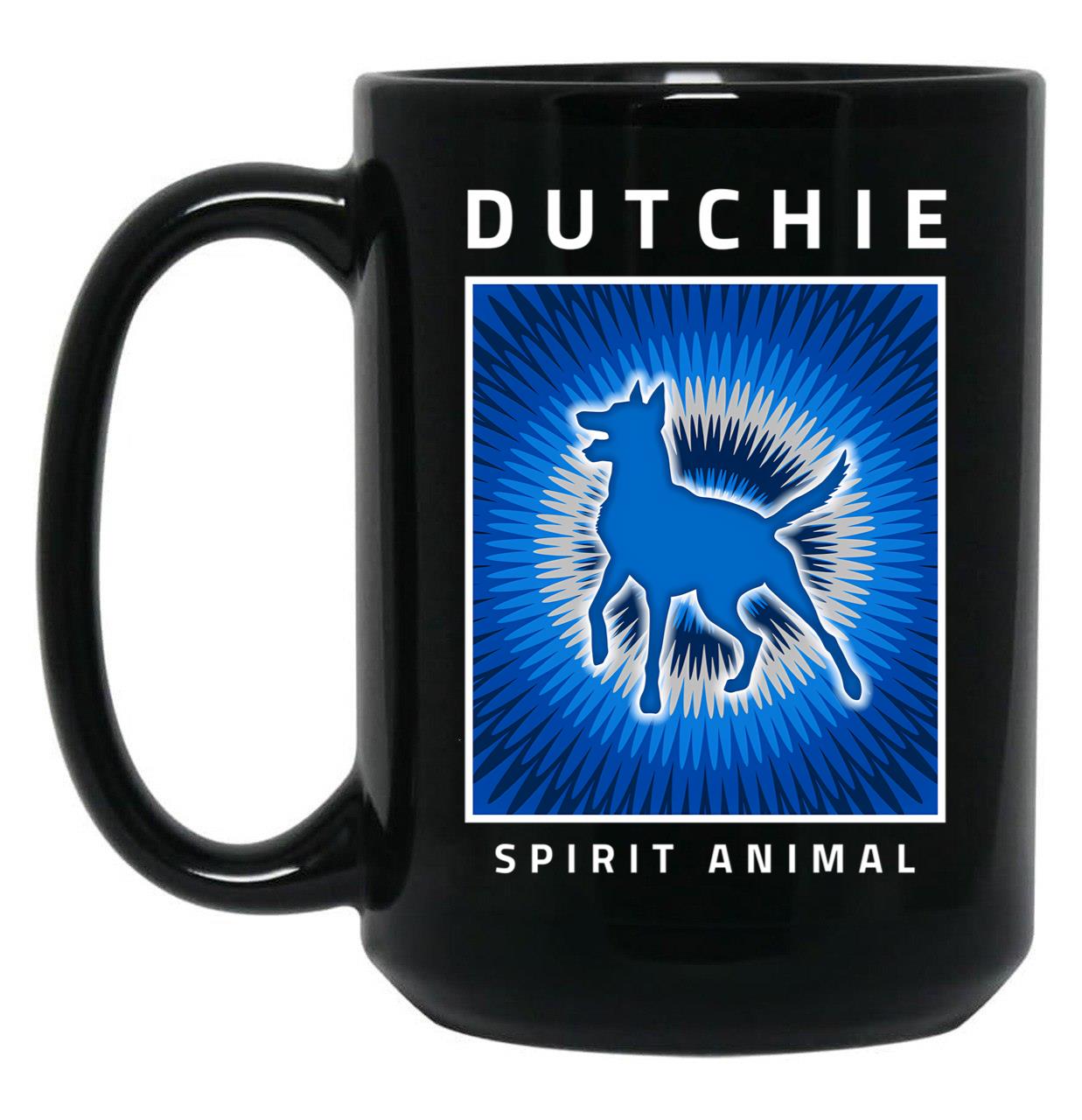 Dutchie Spirit Animal - Dutch Shepherd Shirt Black Coffee Mug, Gift Coffee Mug